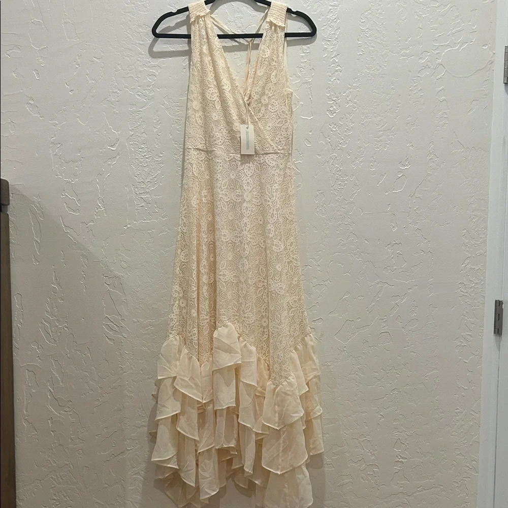 Sundance Cream Lace High Low Dress - Picture 2 of 6